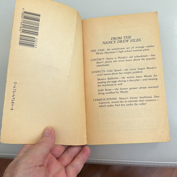 ⛱️2/$5⛱️Nancy Drew Files, Case 27, Most Likely to Die, paperback book - Picture 4 of 7
